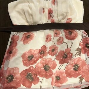 Floral Strapless top